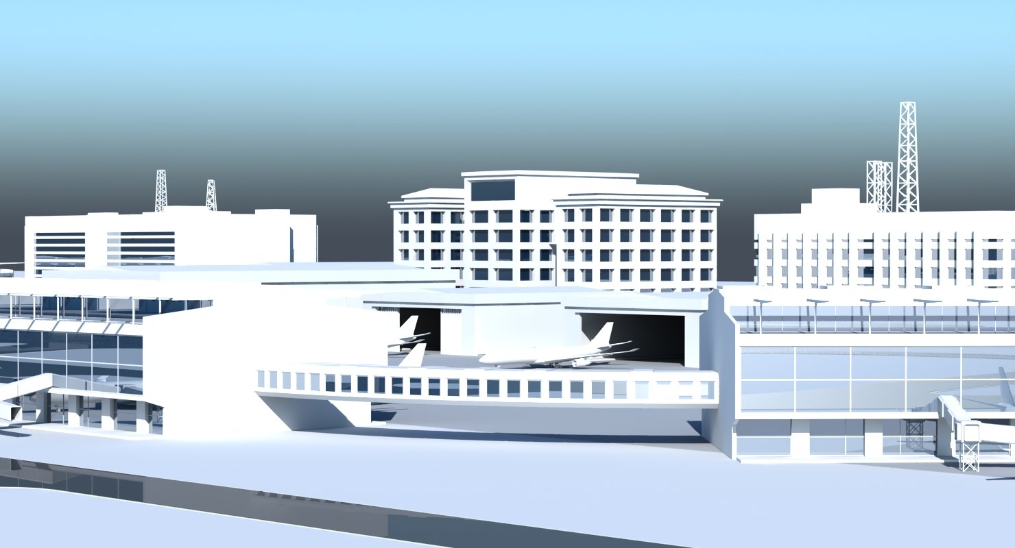 3D Airport - WireCASE