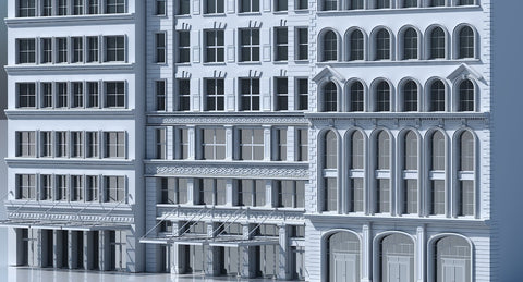 Commercial Building Facade 14 - WireCASE