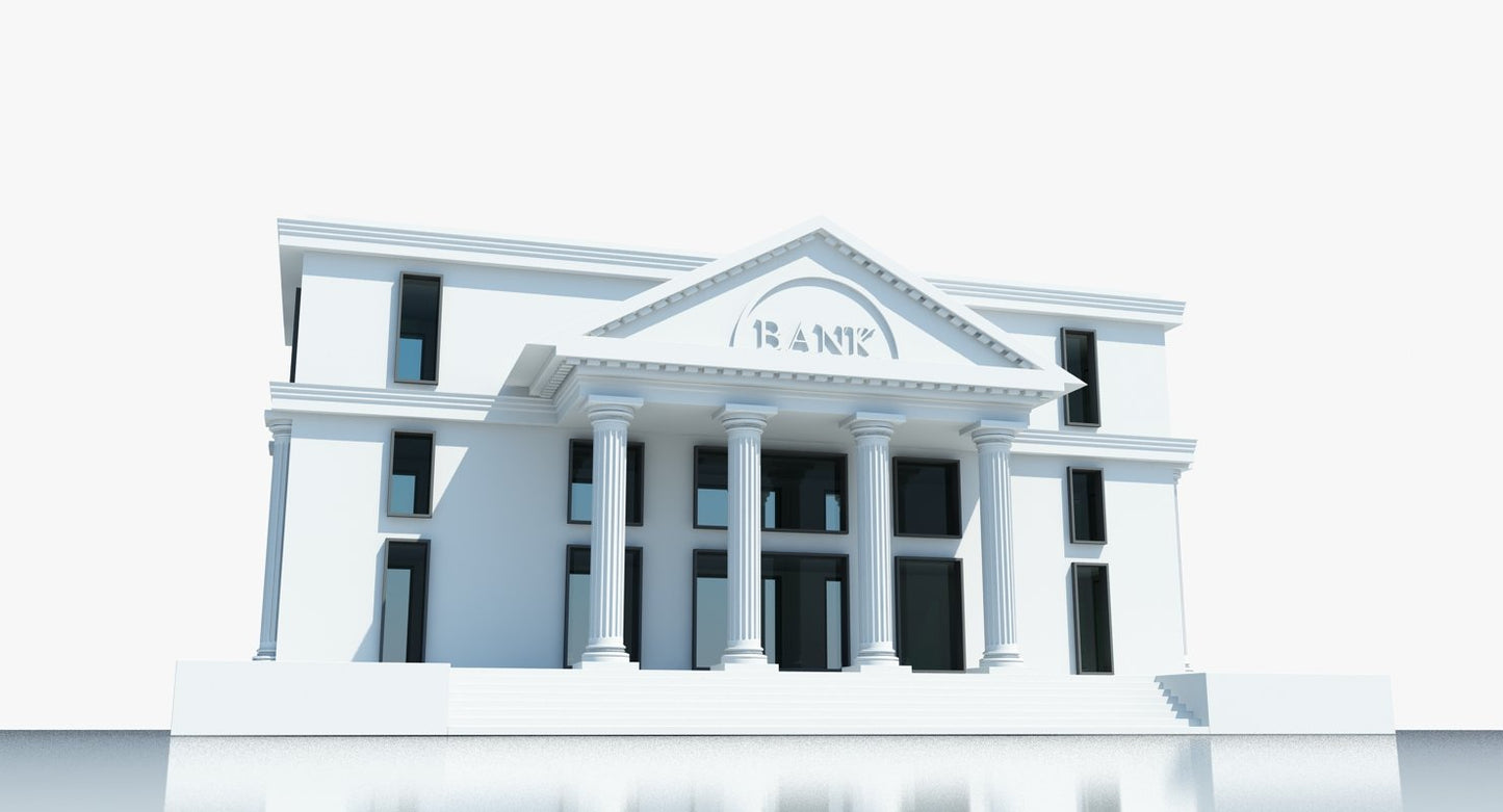 Bank Building 3D Model
