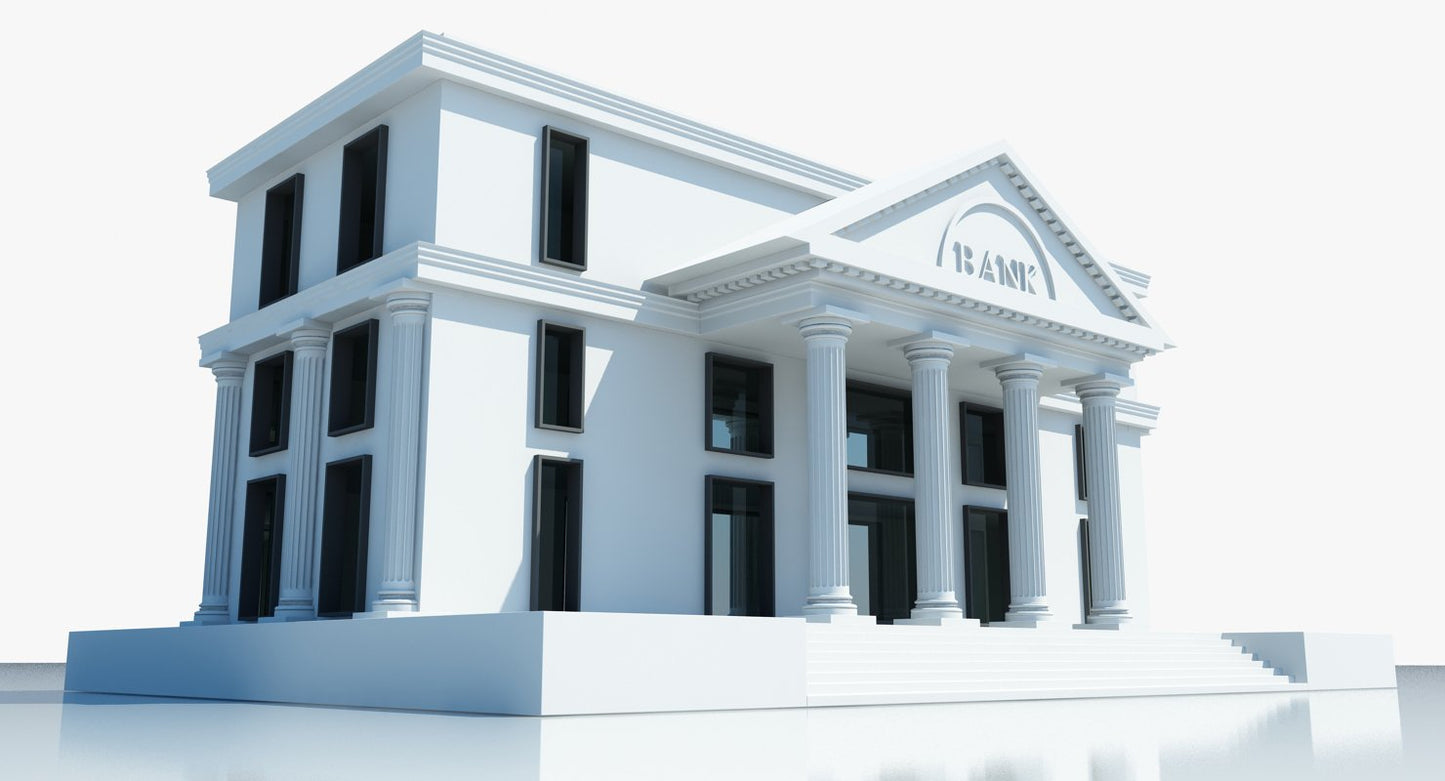 Bank Building 3D Model