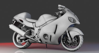 Free Motor Bike 3D Model