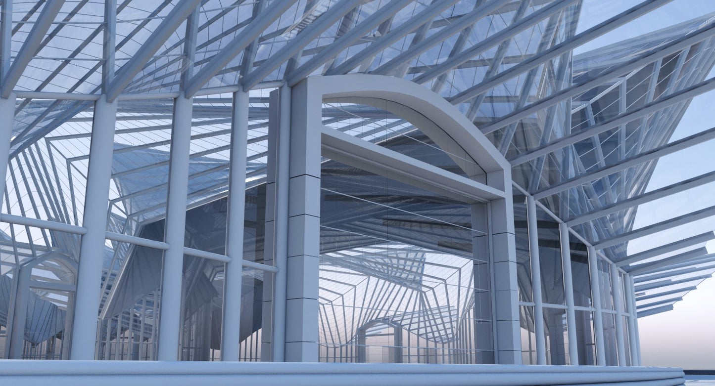Futuristic Architectural Interior Structure