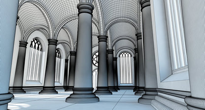 Cathedral Interior 1 3D MODEL
