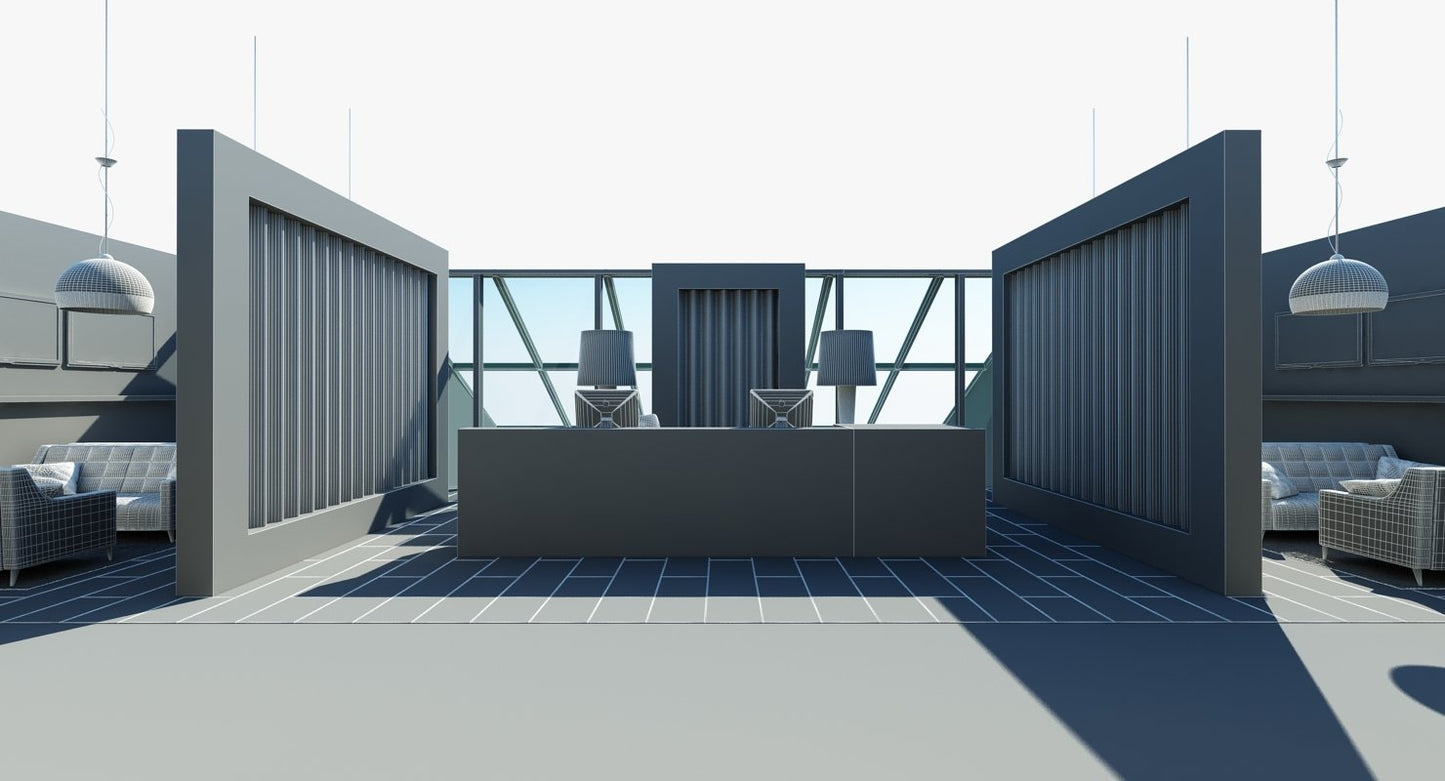 Full Office Interior 13 3D Model