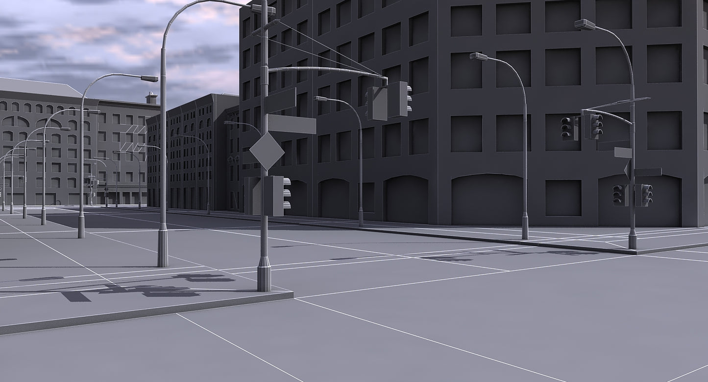 Low Poly City Block 2