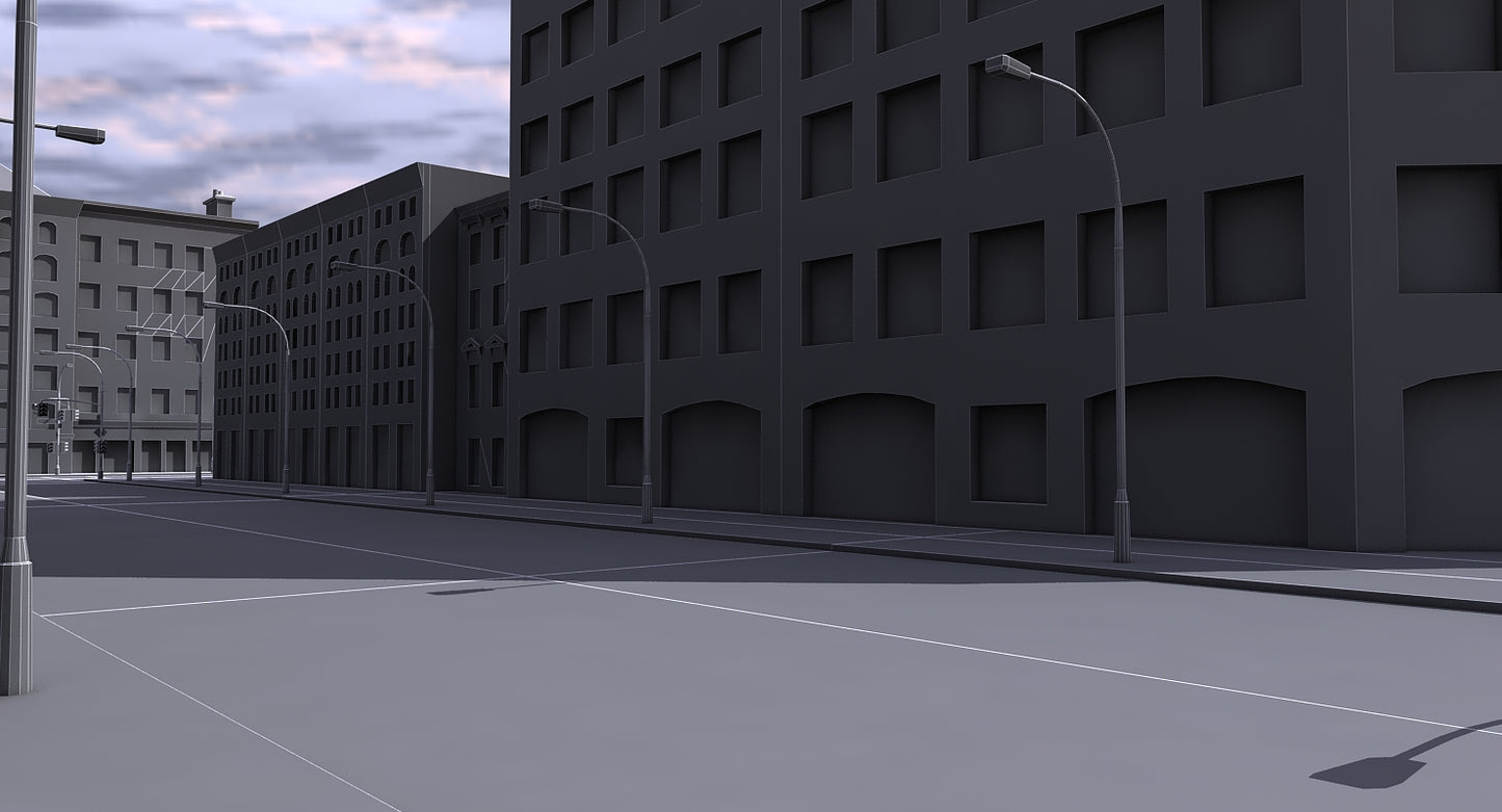 Low Poly City Block 2