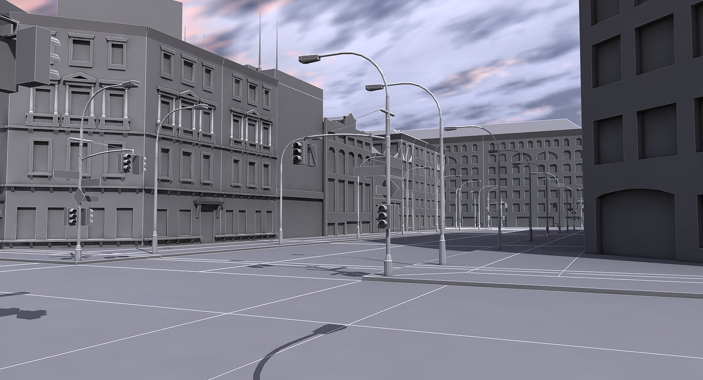 Low Poly City Block 2