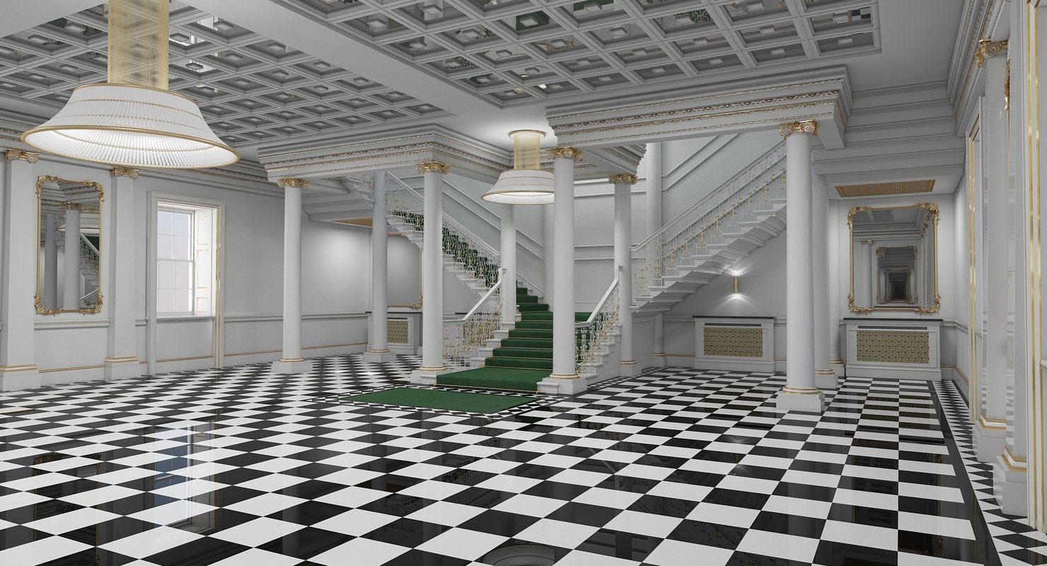 Grand Hall Entrance Staircase - WireCASE