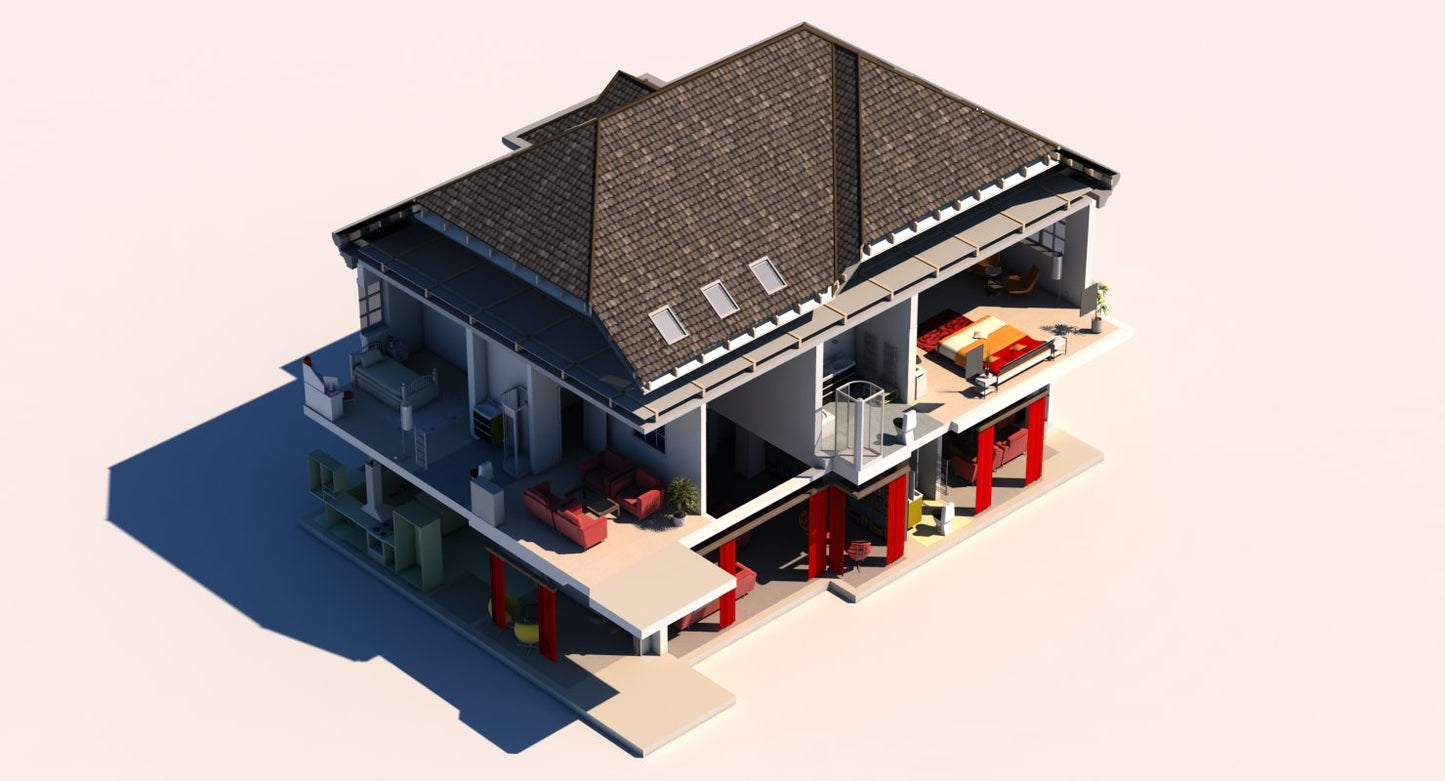 3D House Cut Out