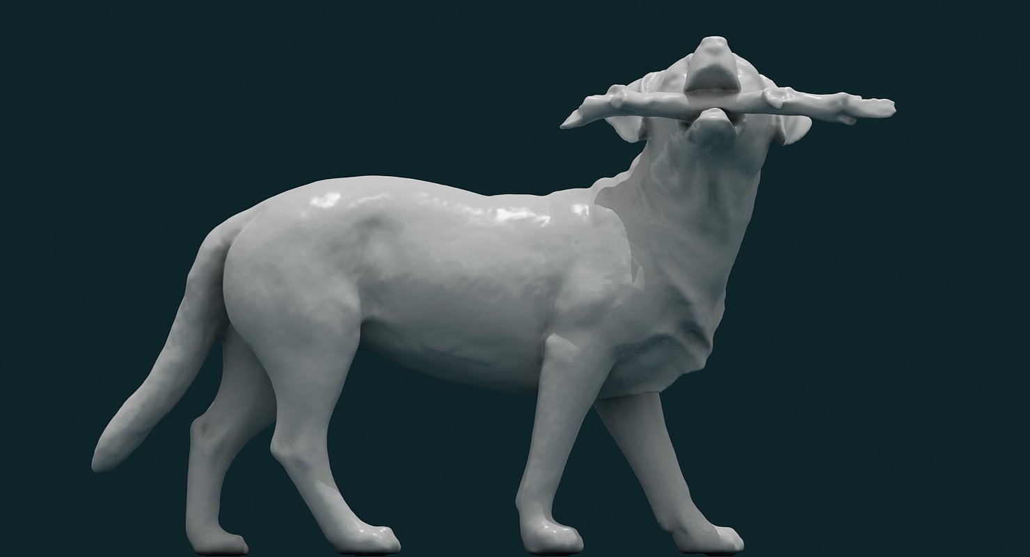 Dog 3D Model - WireCASE