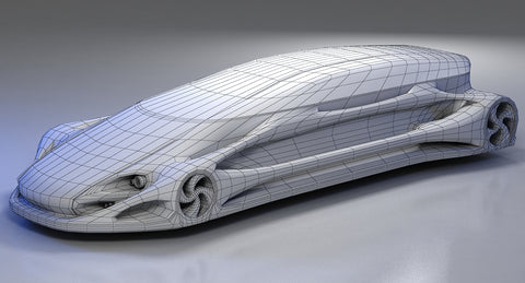 Futuristic Car HD 10 model