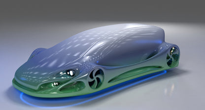 3D Futuristic Car HD 09 model