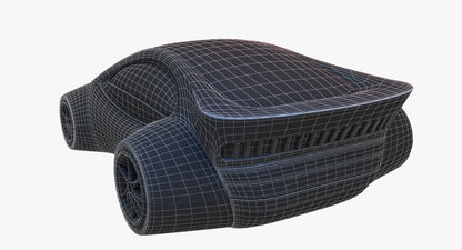 Futuristic Car HD 1 3D Model