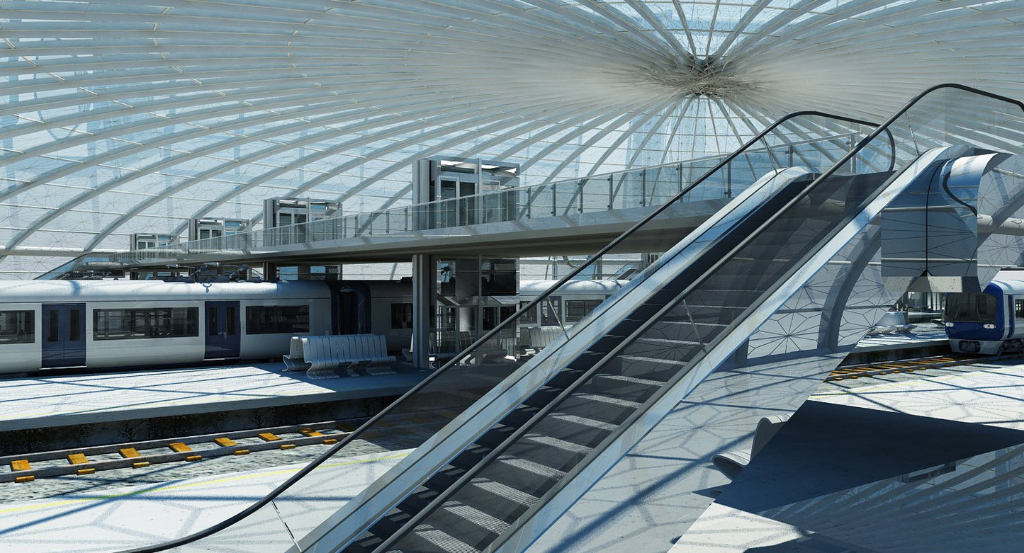 Train Station Building Interior 2