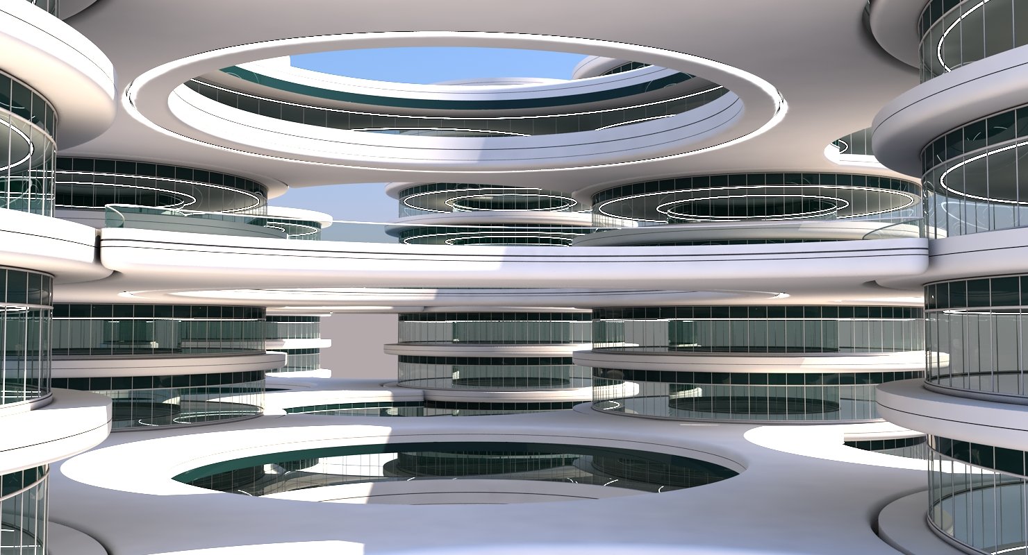 Futuristic Building 101 - WireCASE