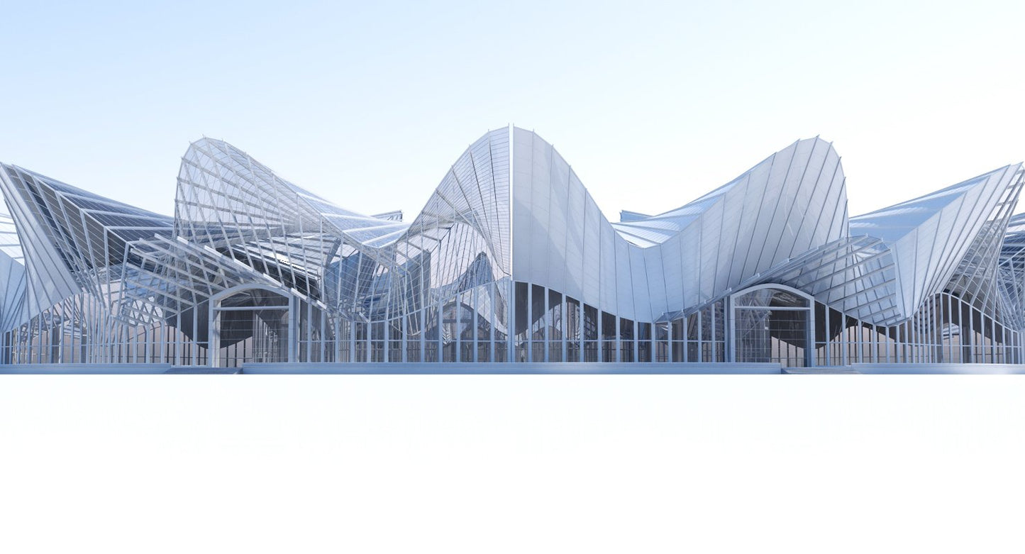 Futuristic Architectural Interior Structure - WireCASE