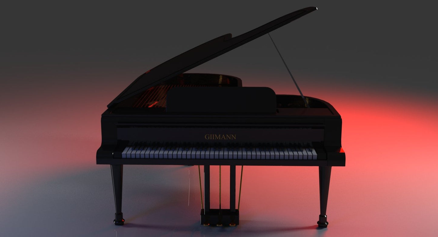 3D Grand Piano - WireCASE