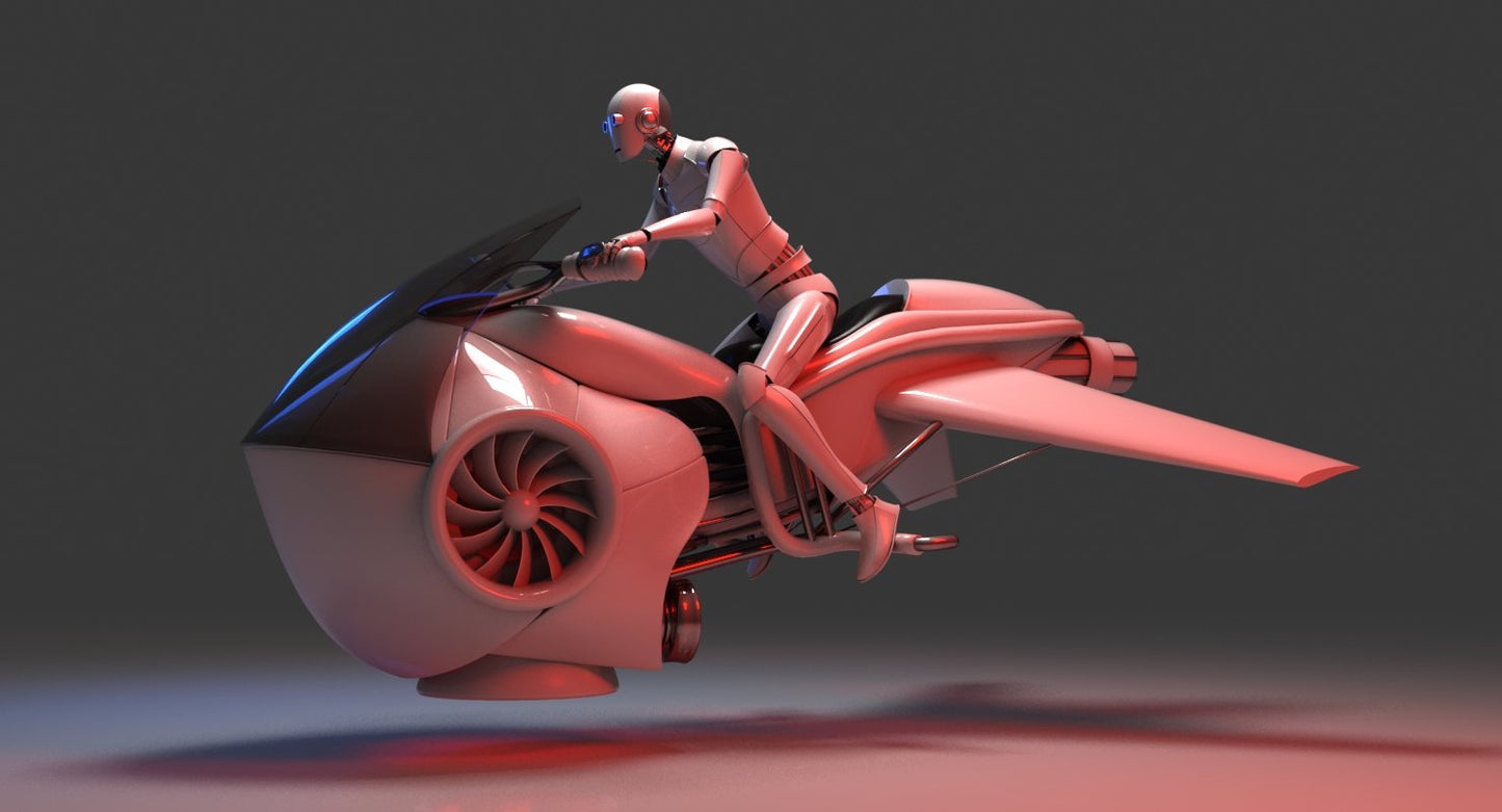 3D Future Hover Bike