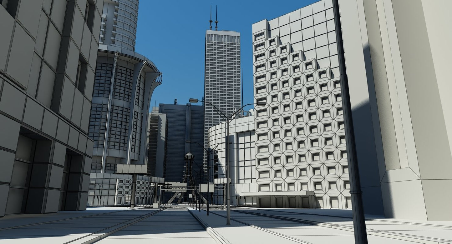 3D City Intersection