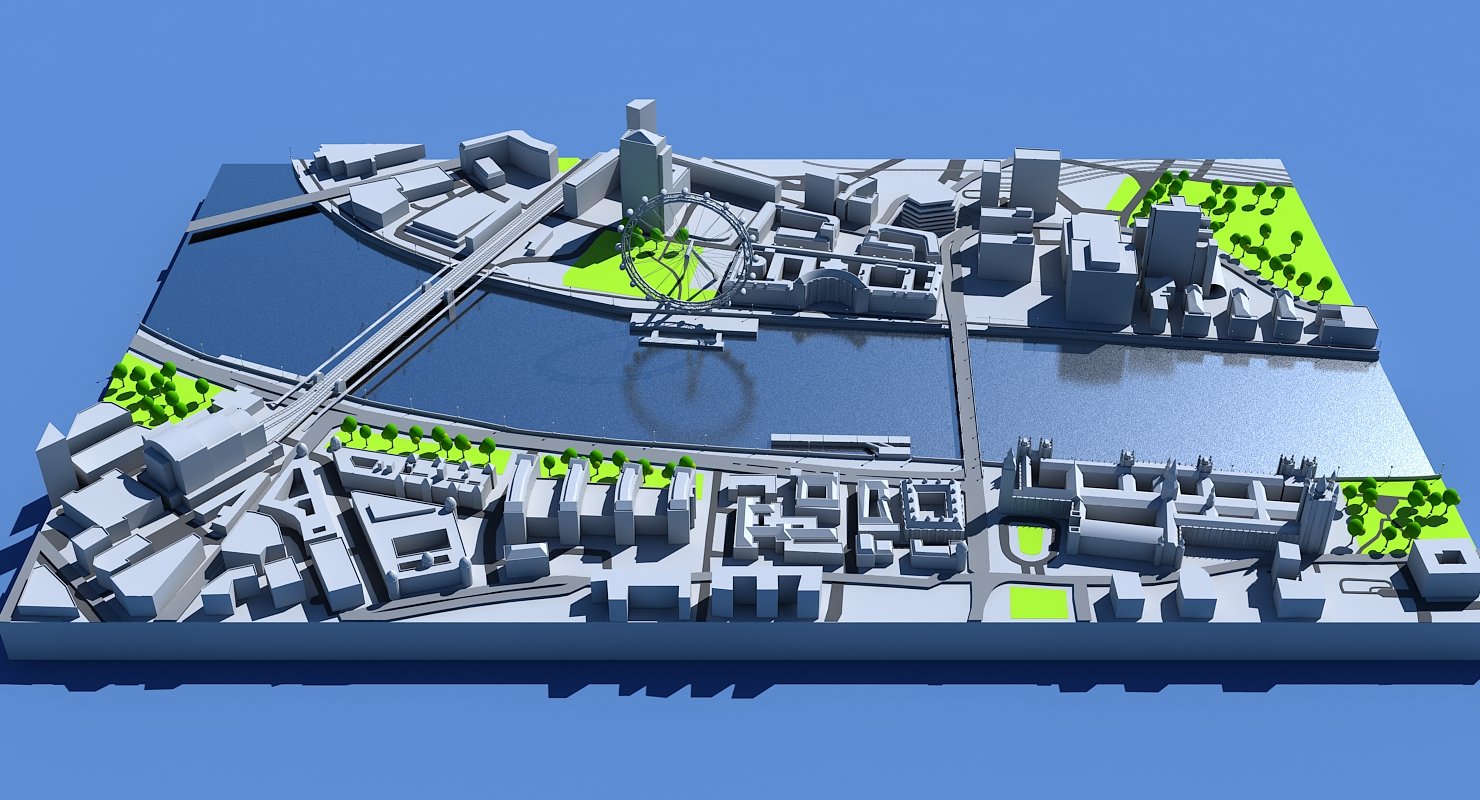 3D London Map - WireCASE