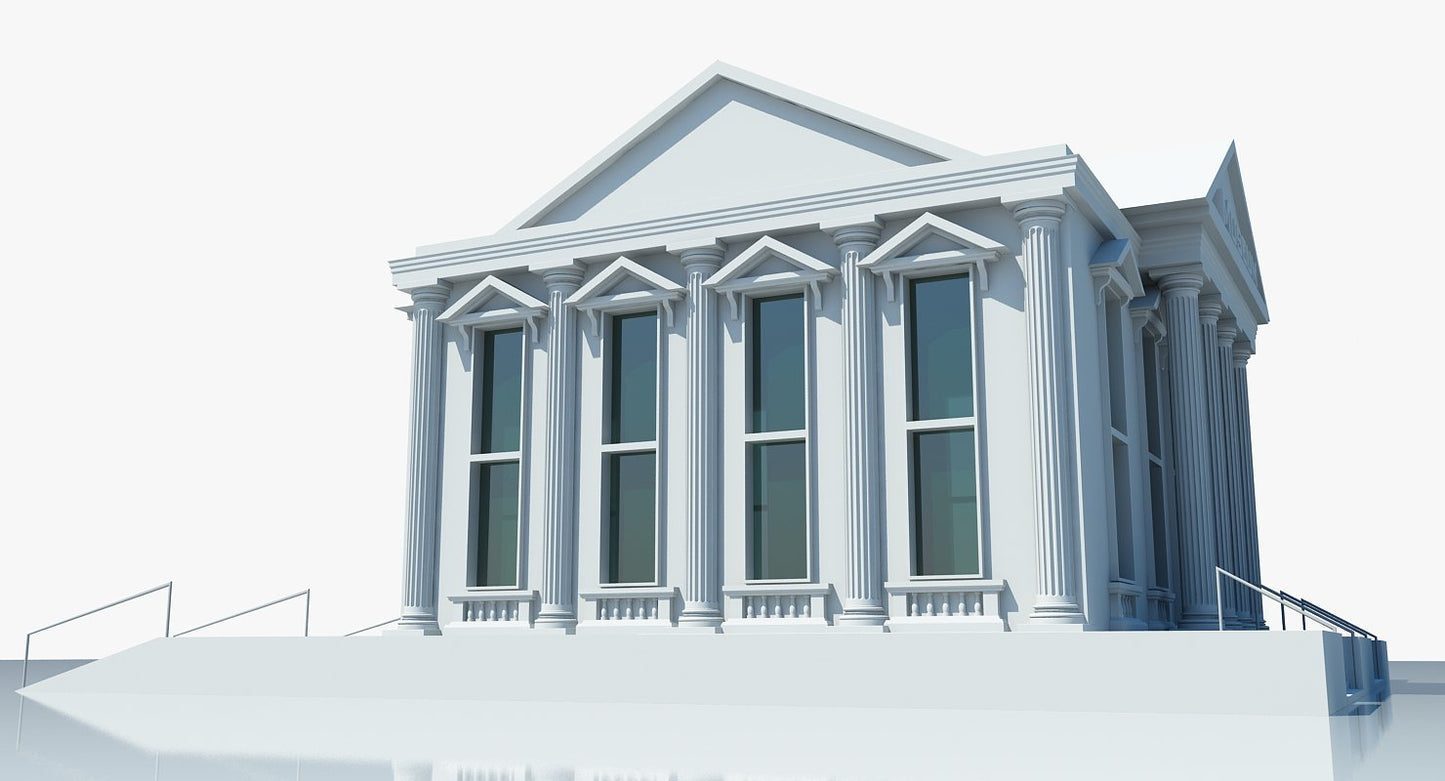 Museum Building 3D Model