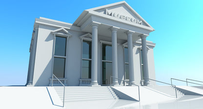 Museum Building 3D Model