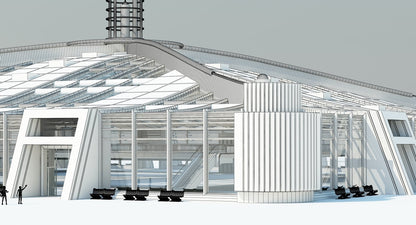 Futuristic Architectural Structure 2 - WireCASE
