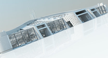 Futuristic Architectural Structure 2 - WireCASE