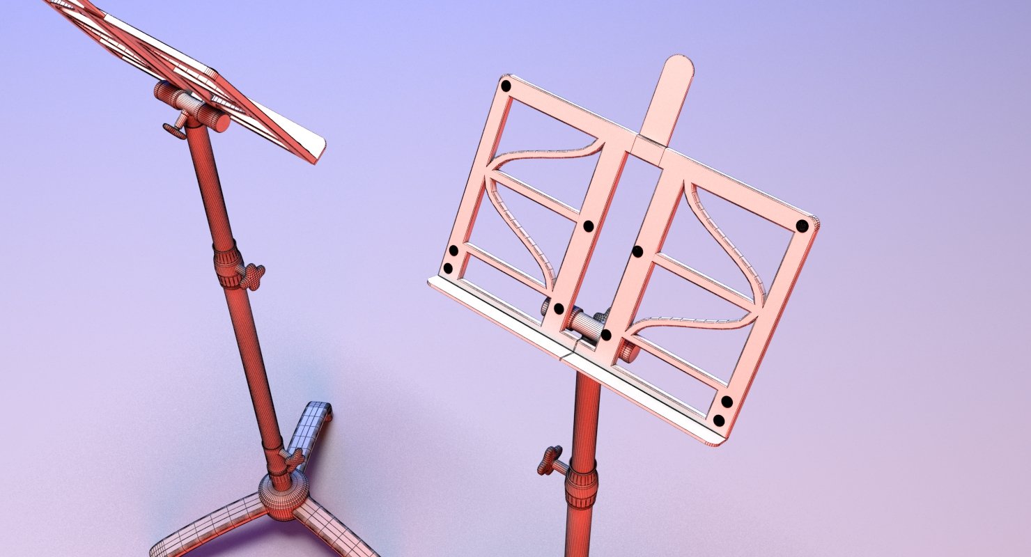 Note Stand 3D Model - WireCASE