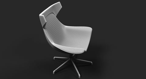 OFFECCT Lounge Chair - WireCASE