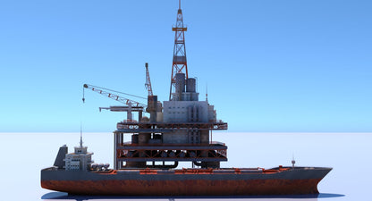 Oil Rig And Tanker - WireCASE