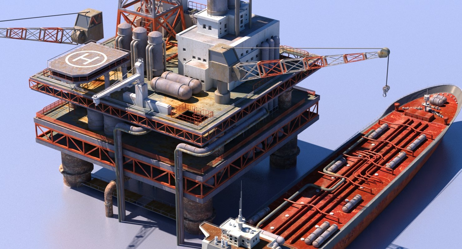 Oil Rig And Tanker – WireCASE