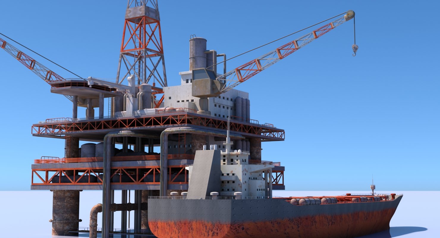 Oil Rig And Tanker – WireCASE