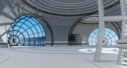 Futuristic Architectural Structure 4