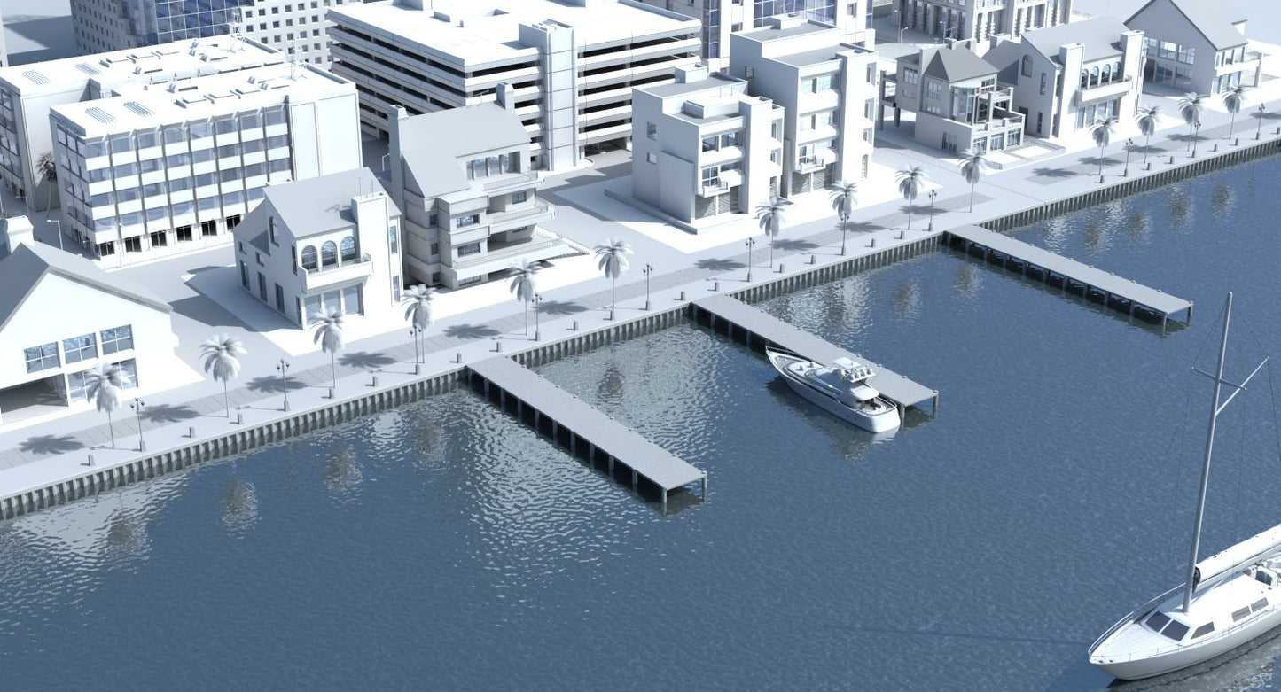 3D City Port - WireCASE