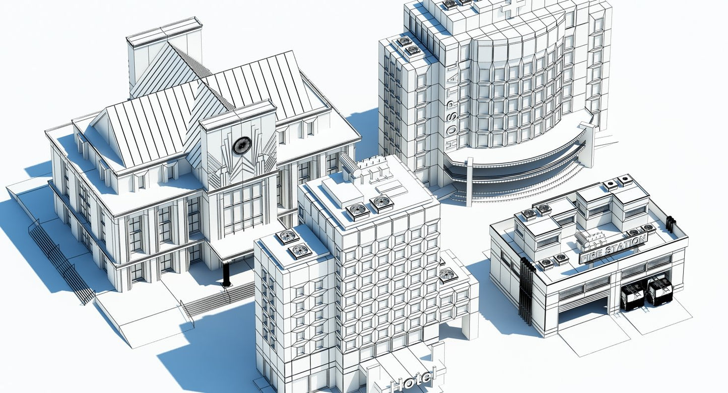 Public Buildings Symbol 1 3D MODEL