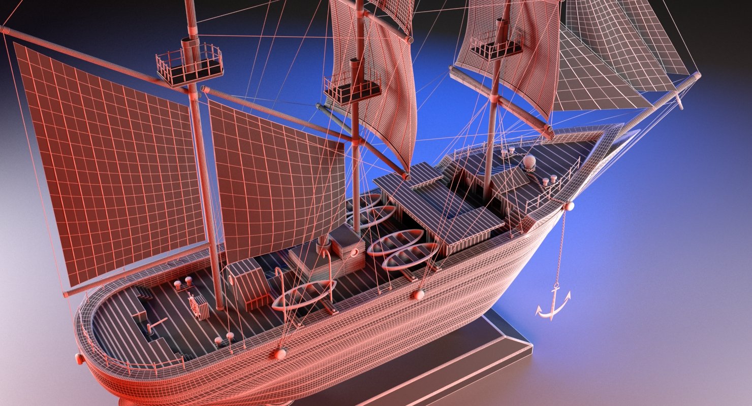 Sail Boat Miniature - WireCASE