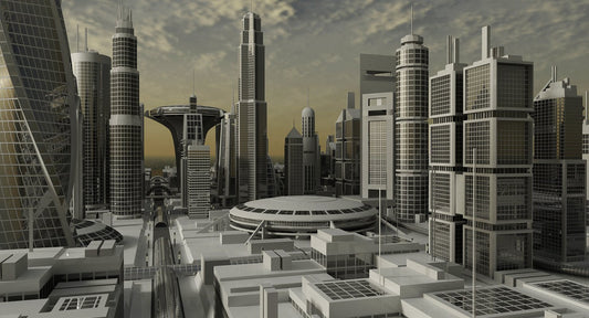 Sci-Fi City 3D Model