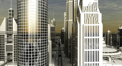Sci-Fi City 3D Model