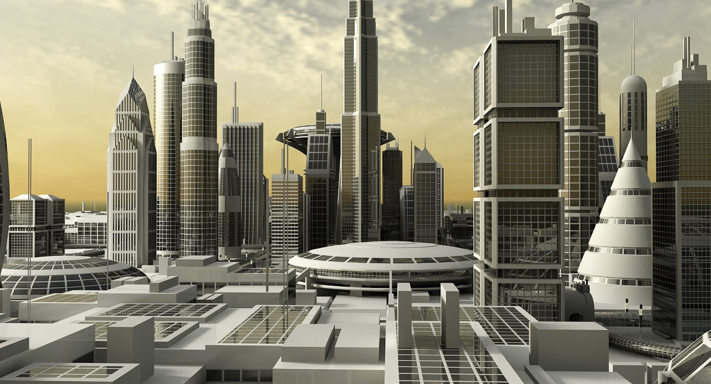 Sci-Fi City 3D Model