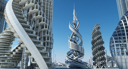 Futuristic Skyscrapers - WireCASE