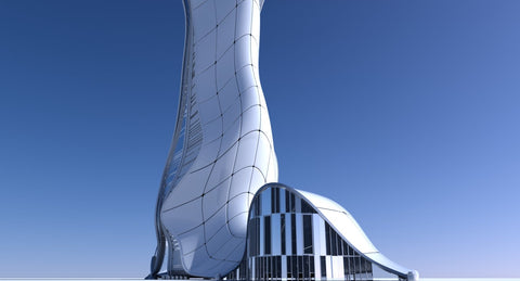 Futuristic Skyscraper 11 - WireCASE