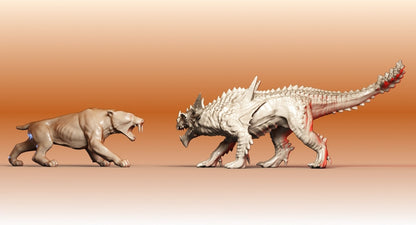 Sabre Tooth And Dragon
