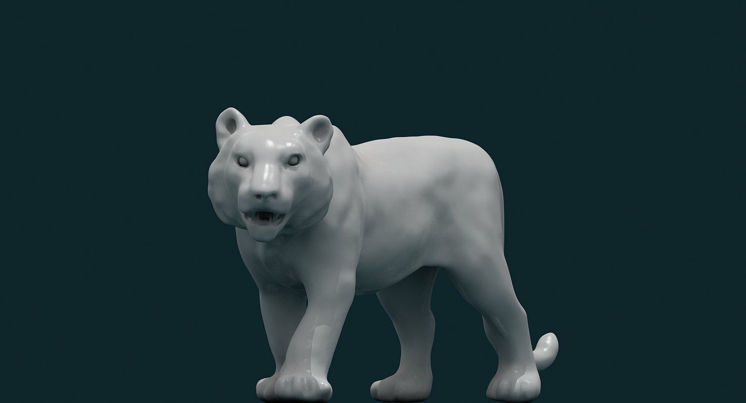 3D Tiger - WireCASE