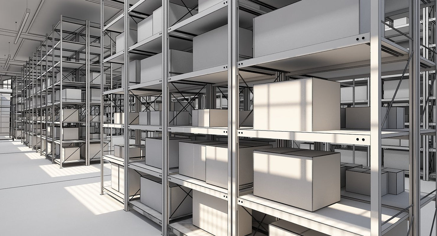 Warehouse Interior Furnished 3D model