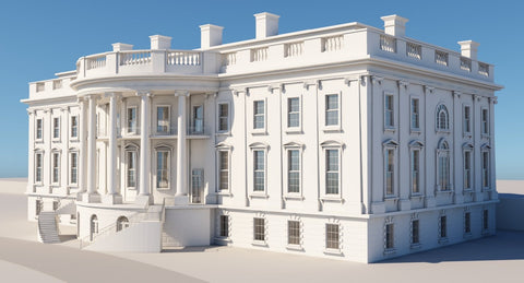 White House 3D Model - WireCASE