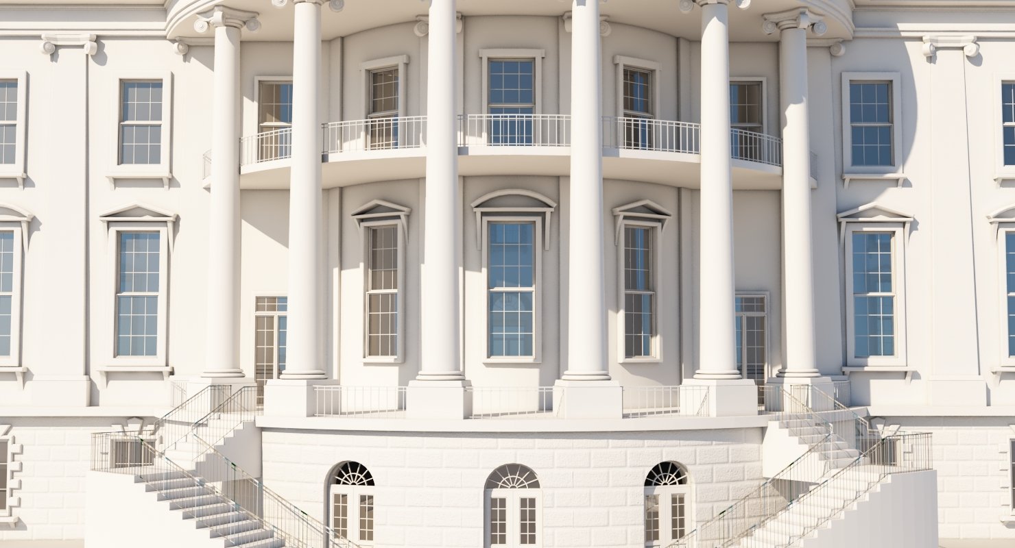 White House 3D Model - WireCASE